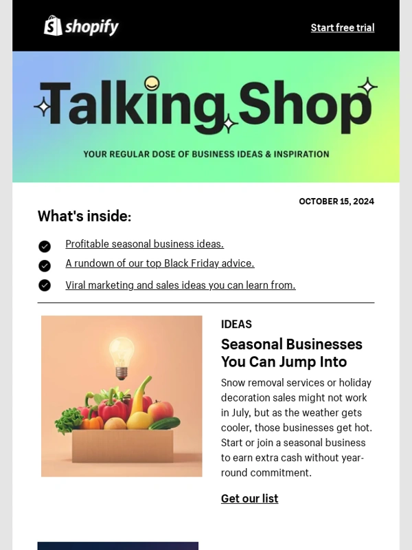 Shopify - ? Holiday sales are about to spike