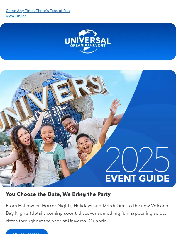 Universal Orlando - 2025 Event Dates Announced