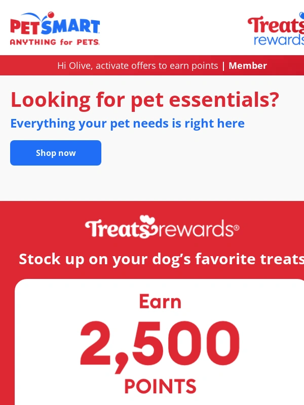 PetSmart - Stock up,save & earn points on essentials!