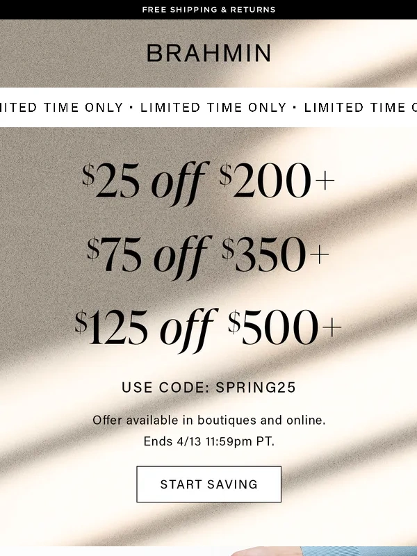 Brahmin - 48 Hours Left to SAVE!