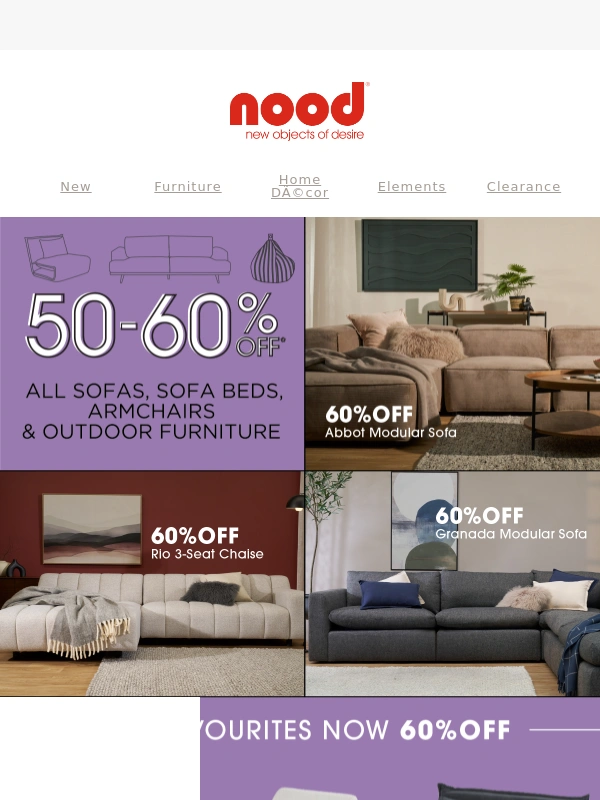Nood - Our favourites at 60% OFF!
