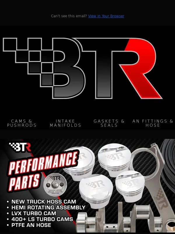 Brian Tooley Racing - BTR New Performance Parts,Merch and LS Fest East