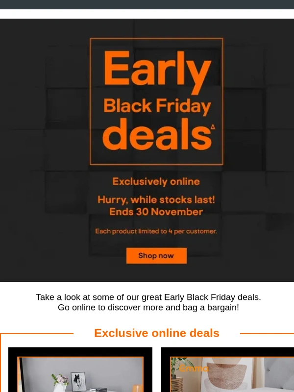 B&Q - Early Black Friday is here! Exclusively online