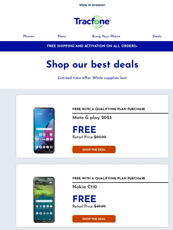 TracFone - ?Unwrap a FREE phone this holiday?