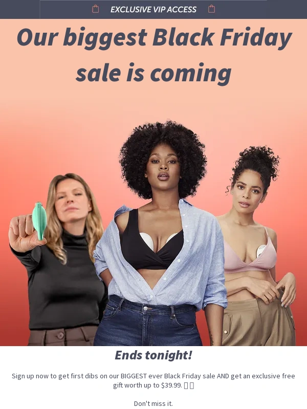 Elvie - Last chance to get early access to the biggest Black Friday sale we've ever done