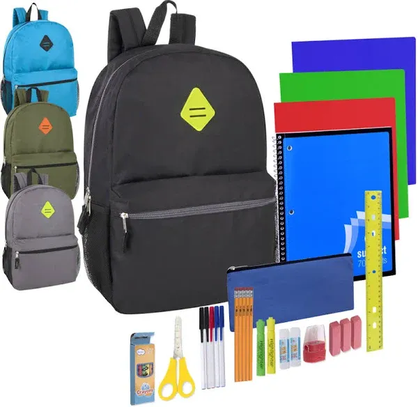 Trailmaker Backpacks with 30-Piece School Supply Kits