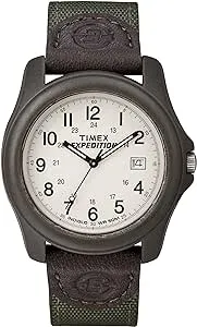 $28.01: Timex Men's Expedition Camper Nylon/Leather Strap Watch at Amazon