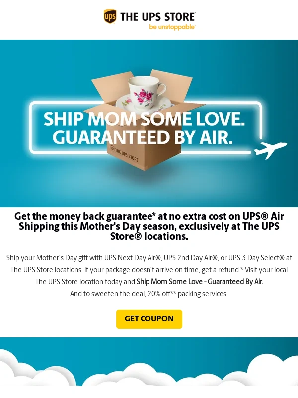 Ups Store - Peace of Mind Delivered By Air ??