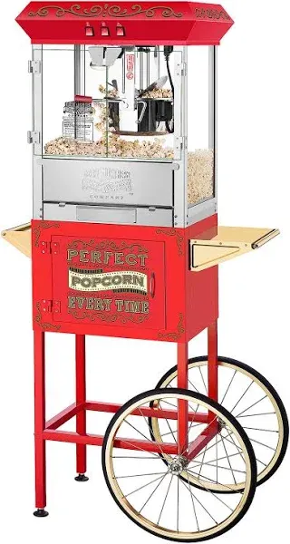 Great Northern Popcorn Company Perfect Popper Popcorn Machine with Cart
