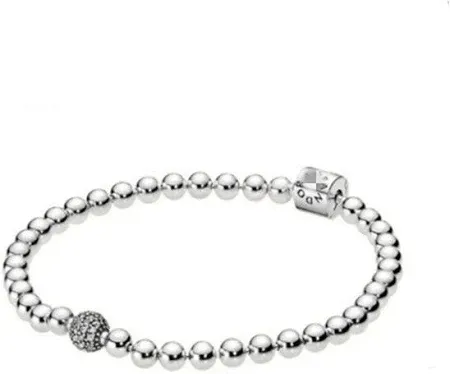 Pandora Beads & Pave Bracelet