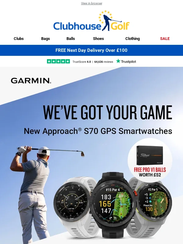 Clubhouse Golf - ? GPS offers | FREE Pro V1 balls with Garmin ⛳