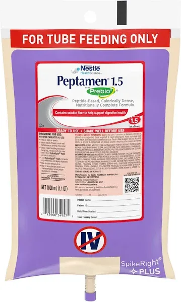 Peptamen 1.5 Tube Feeding Formula