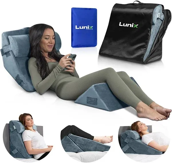 Lunix Orthopedic Bed Wedge Pillow Set