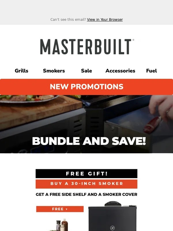 Masterbuilt - ? Save on Accessories and Vertical Smoker with Bundle Deal