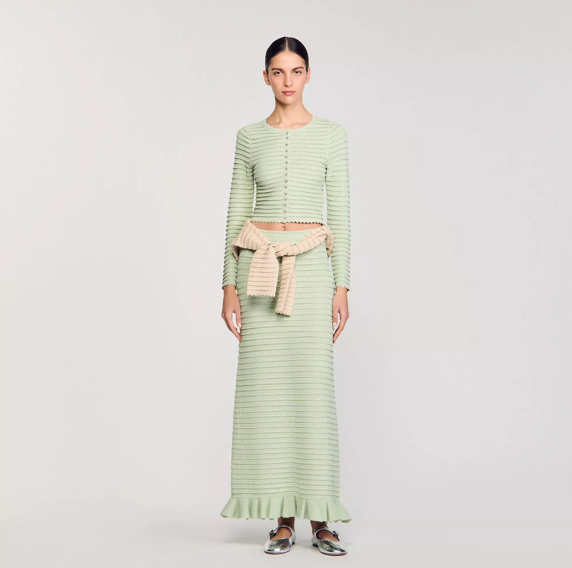 Sandro Rhinestone cardigan - female - XS