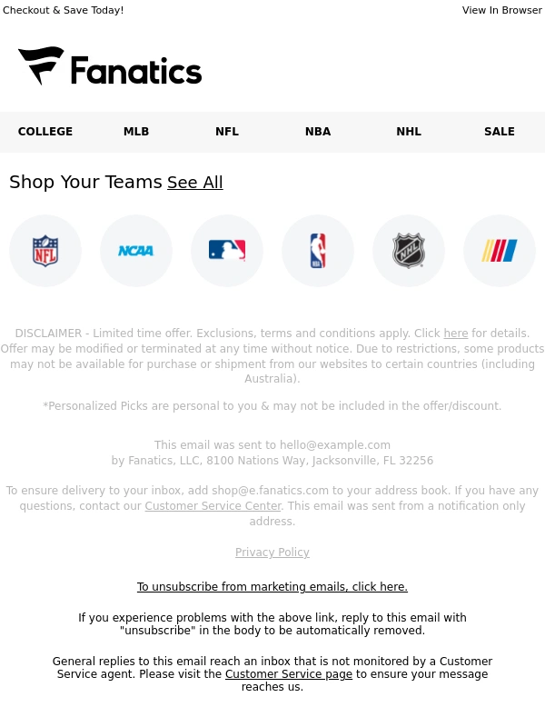 Fanatics - Save 30% with Paze Checkout - Limited Time Offer