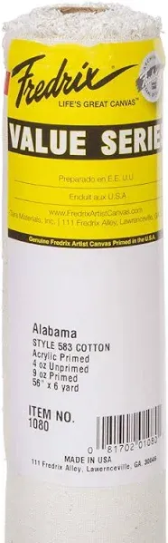 Fredrix 10804 Alabama Primed Cotton Canvas Roll