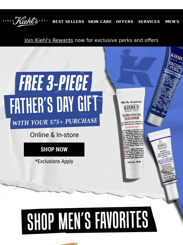 Kiehls - Skincare Lineup = Strong ?