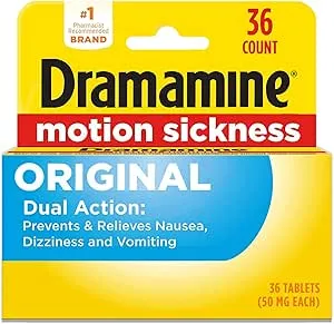 Dramamine - Motion Sickness Relief, 36 Count