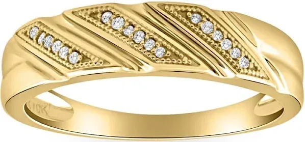 Pompeii3 Men's 10K Yellow Gold Diamond Ring