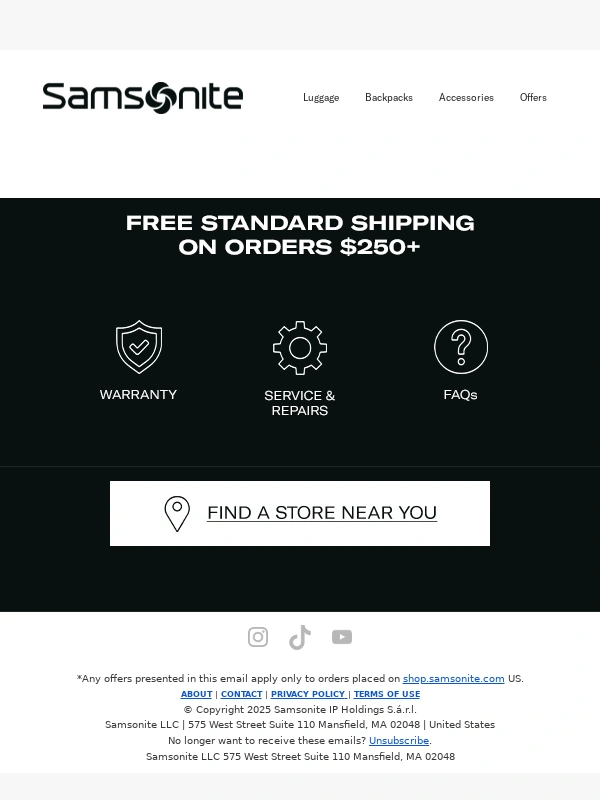 Samsonite - Travel Ready with Luggage Bundles