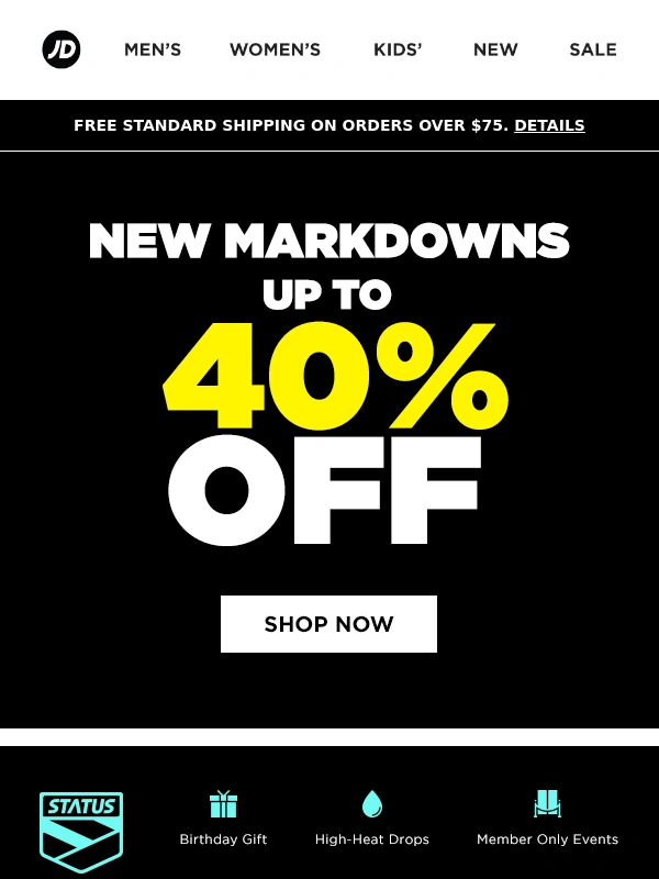 JD Sports - ? Up to 40% Off Must-Have Styles