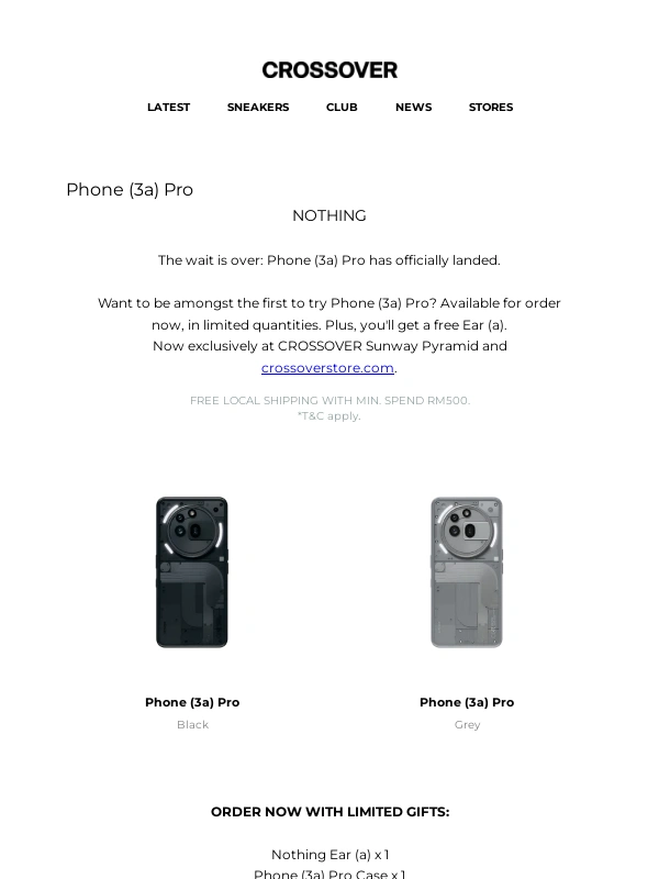 Crossover - NOTHING Phone (3a) Pro