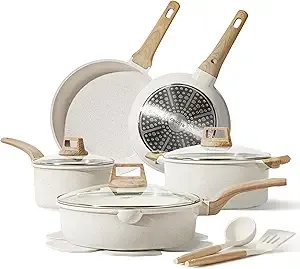 CAROTE 14pc Nonstick Pots and Pans Set