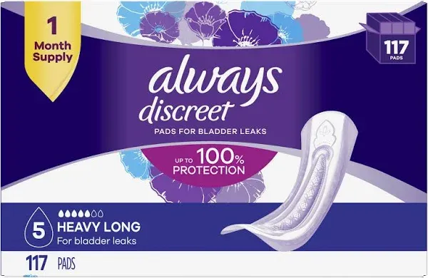 Always Discreet Heavy Long Incontinence Pads