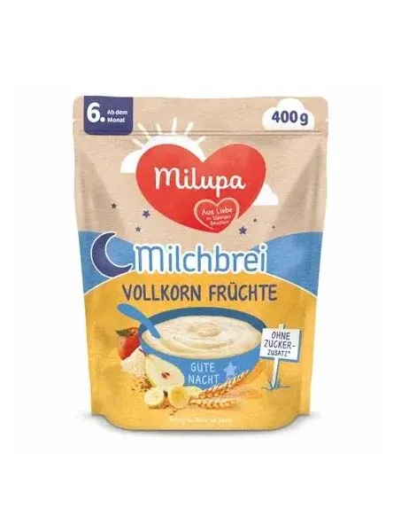 Milupa Good night whole grain fruits 6m+ 400 g