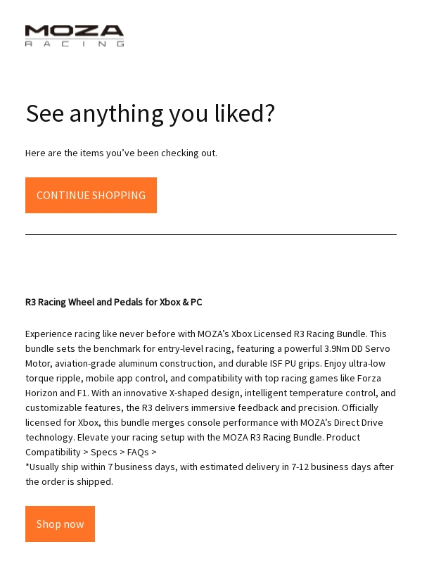 Moza Racing - Did something catch your eye?