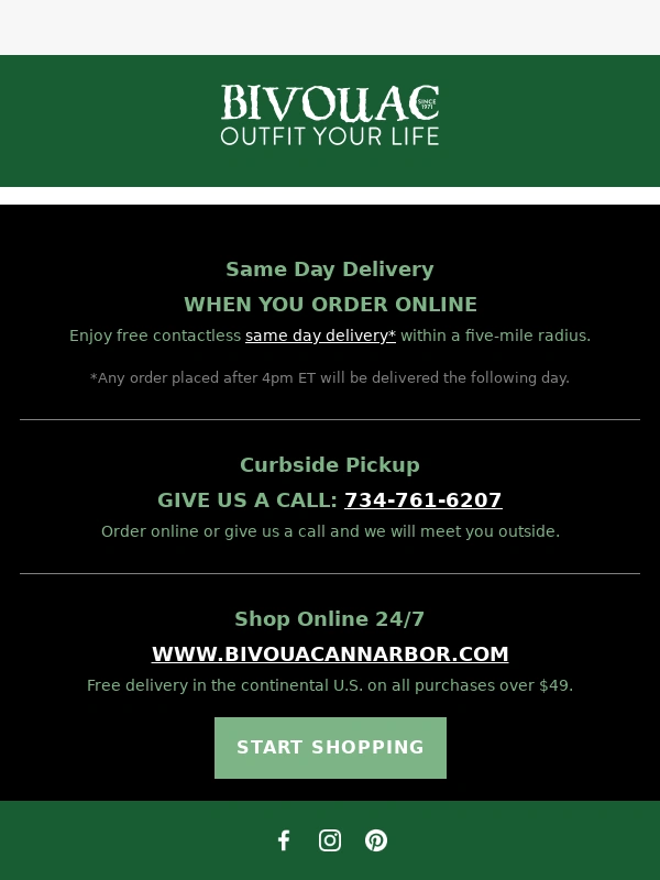 Bivouac Ann Arbor - Lucky YOU ? Everything GREEN is on Sale In Store!