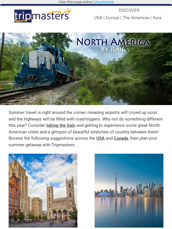 Tripmasters - North America by Rail