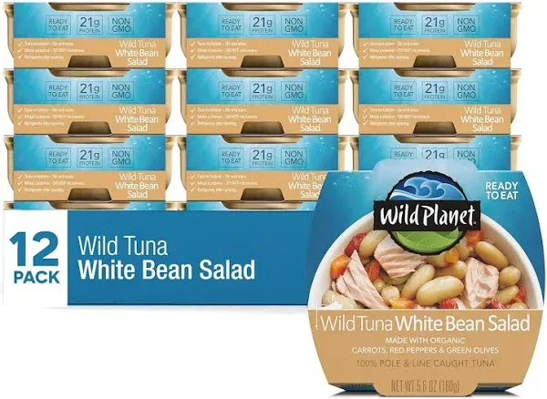 Wild Planet Ready To Eat Tuna White Bean Salad
