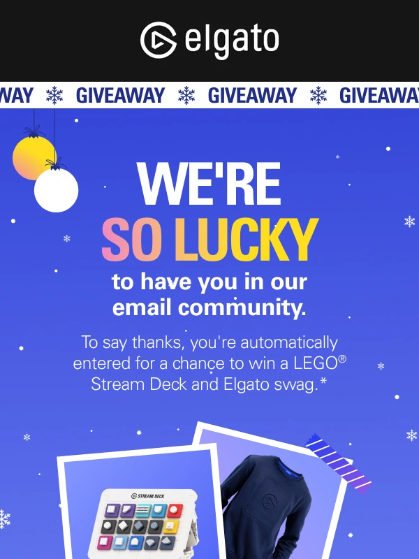 Elgato - You're in! A giveaway to say thanks ?
