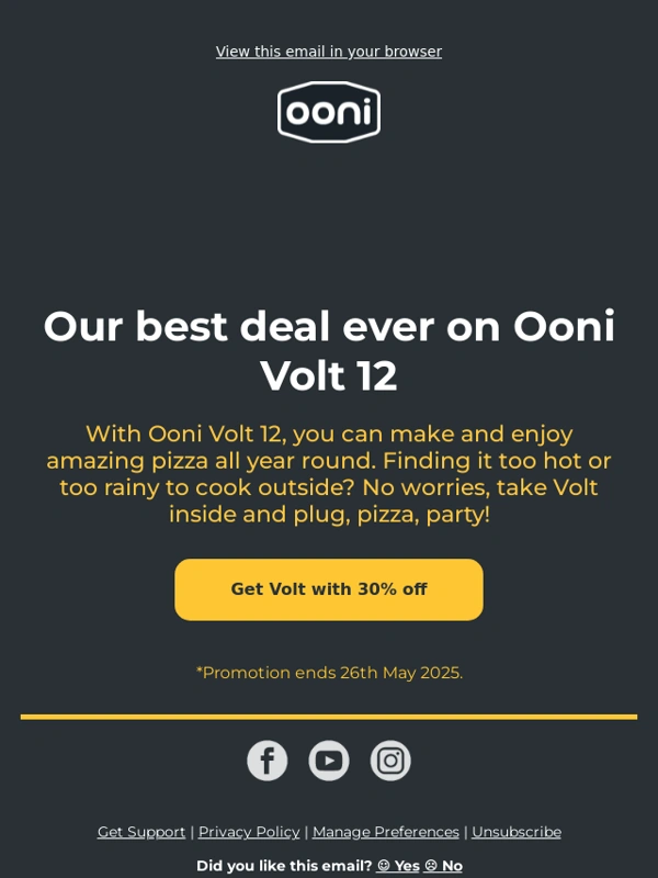 Ooni - The Best Volt Deal We've Ever Done