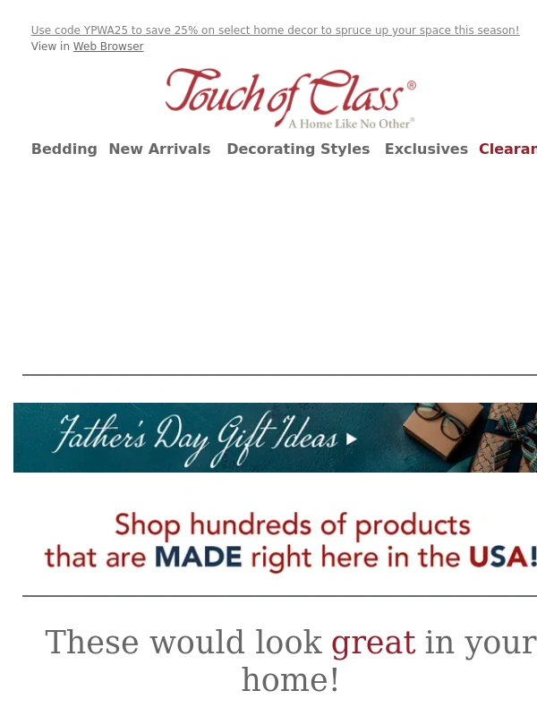 Touch of Class - Additional 25% Off Inside ✨