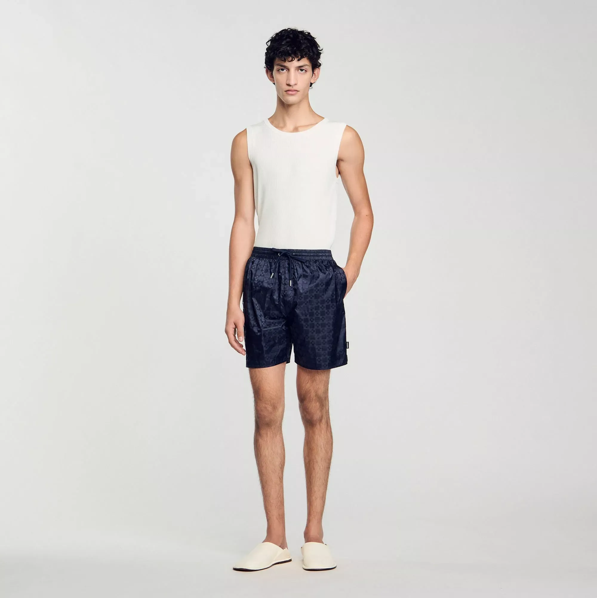 Sandro Square Cross swim shorts - male - XS