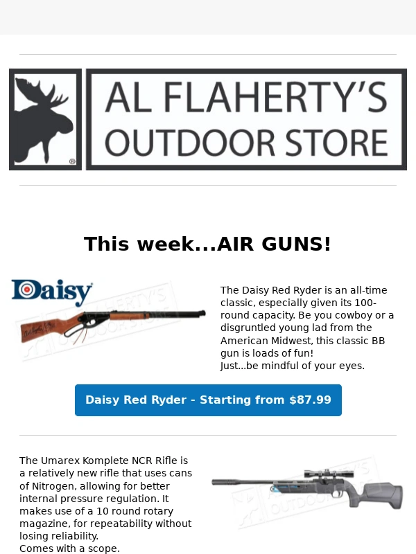 AL Flaherty's - This Week: Air Guns!