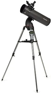 Celestron 31145 NexStar 130SLT Portable Computerised Newtonian Reflector Telescope with Quick-Release Fork-arm Mount, Accessory Tray and 'Starry Night' Special Edition Software, Grey