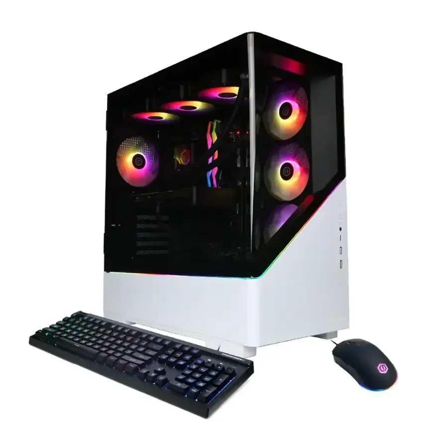 CyberPowerPC - Gamer Supreme Gaming Desktop, AMD Ryzen 7 9800X3D, 32GB Memory, NVIDIA GeForce RTX 5070 12GB, 2TB PCIe 4.0 SSD, White