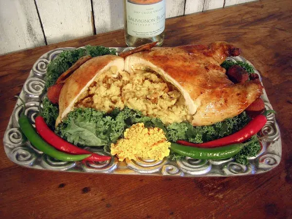 Boneless Chicken Stuffed with Cornbread Dressing