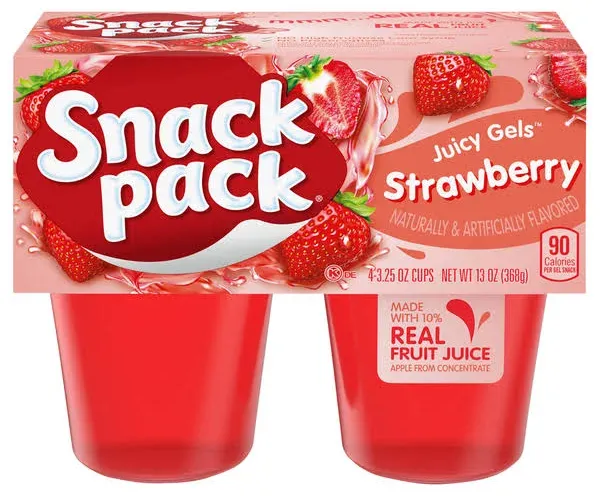 Snack Pack Juicy Gels Strawberry