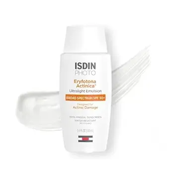 ISDIN Eryfotona Actinica Ultralight Emulsion Sunscreen SPF 50+ - 3.5 Fl Oz.