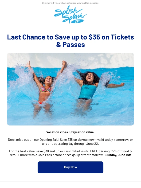 Splish Splash - Fwd: ?HURRY! Sale Ending Soon!