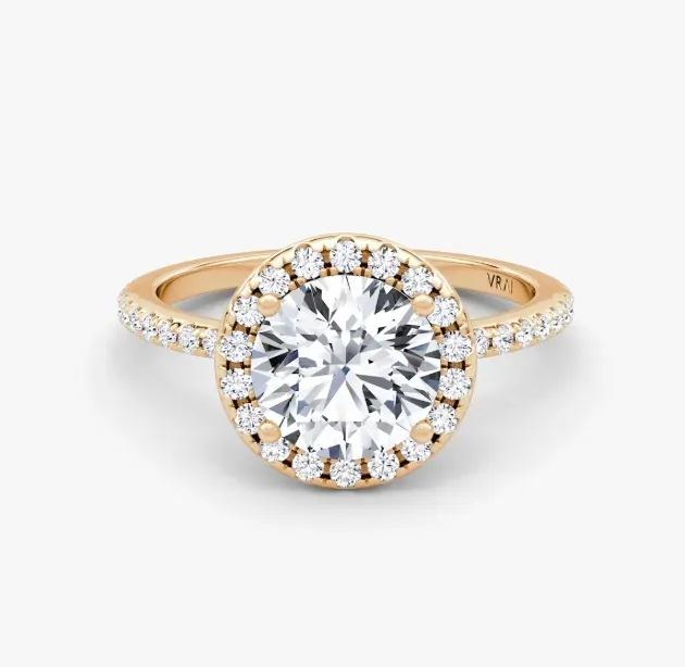 The Halo Round Brilliant Engagement Ring