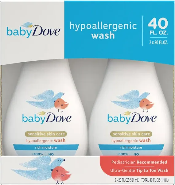 Baby Dove Sensitive Skin Care Rich Moisture Baby Wash