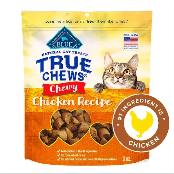 Blue Buffalo True Chews Chewy Chicken Recipe Cat Treats