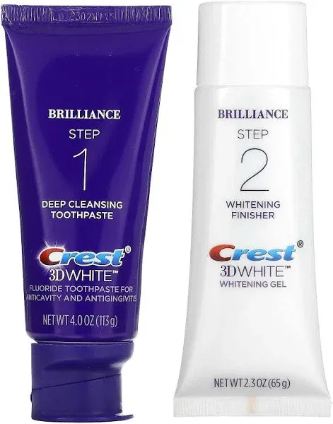 Crest 3D White Brilliance Two-Step Toothpaste