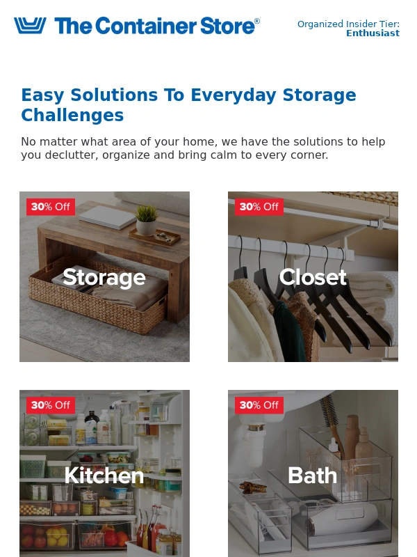The Container Store - This Is It: LAST DAY To Get 30% Off Sitewide